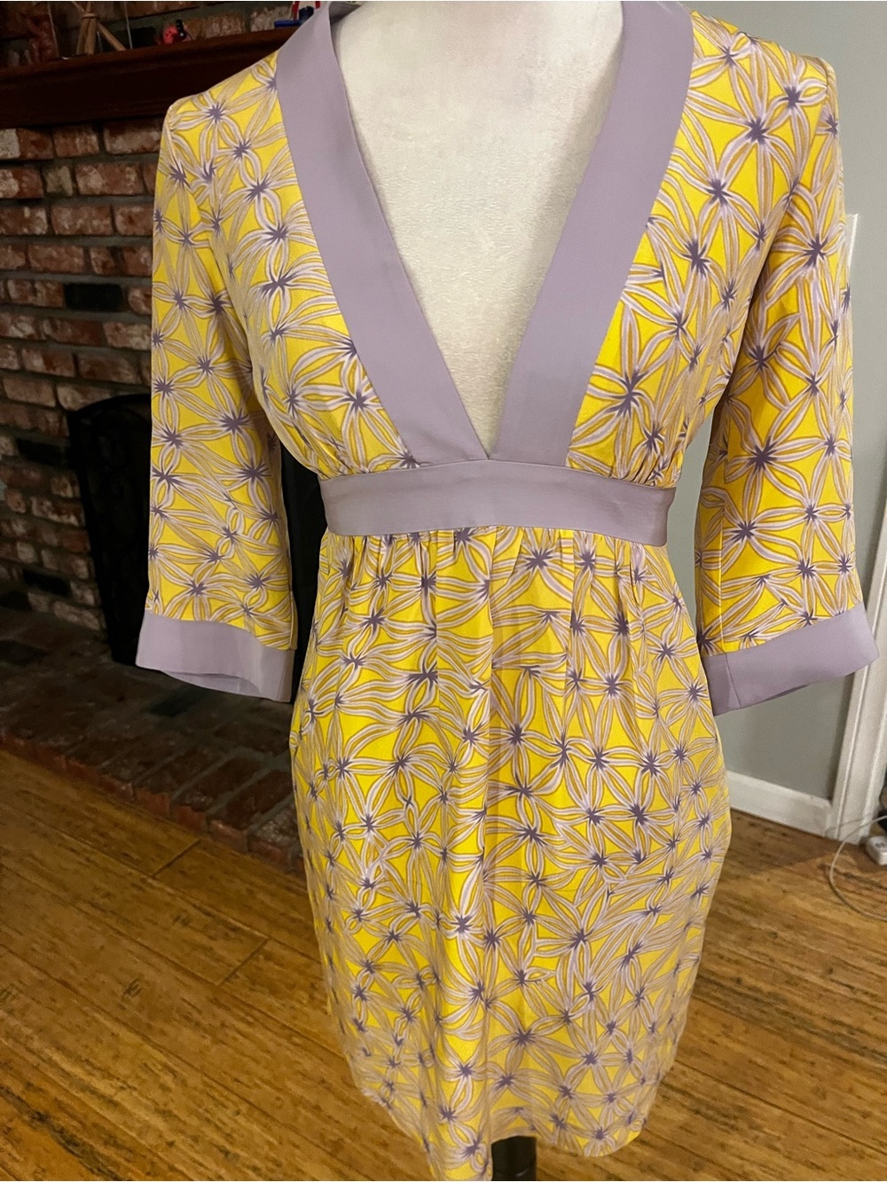 Milly of New York $350 silk empire waist dress